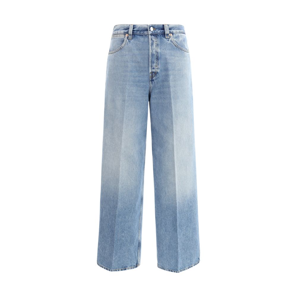 Jeans à jambes larges
