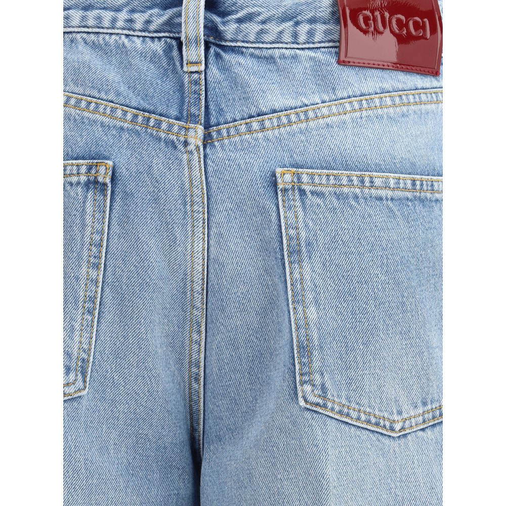 Jeans à jambes larges