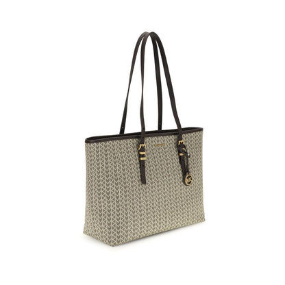 Große Einkaufstasche „Quinn“ aus Jacquard mit Logo von Michael Kors