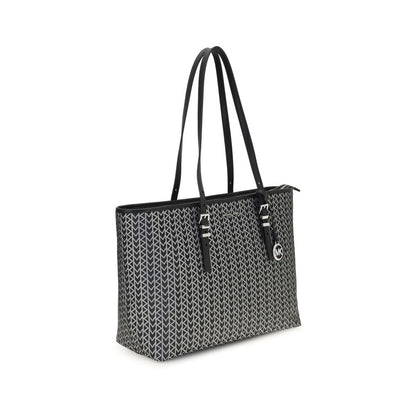Große Einkaufstasche „Quinn“ aus Jacquard mit Logo von Michael Kors