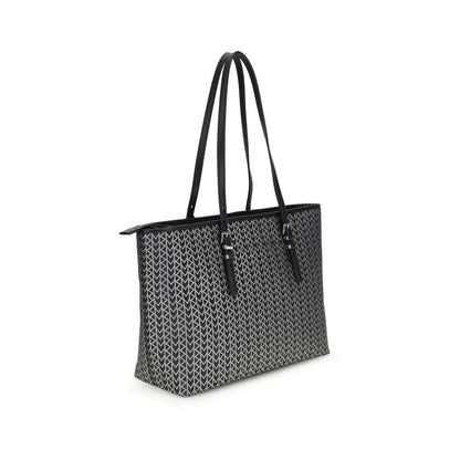Große Einkaufstasche „Quinn“ aus Jacquard mit Logo von Michael Kors