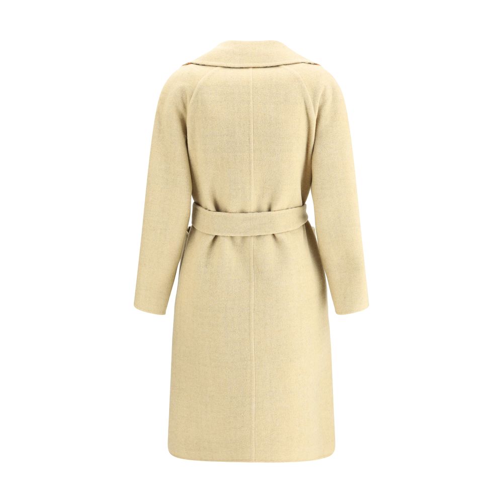Manteau-robe en laine réversible