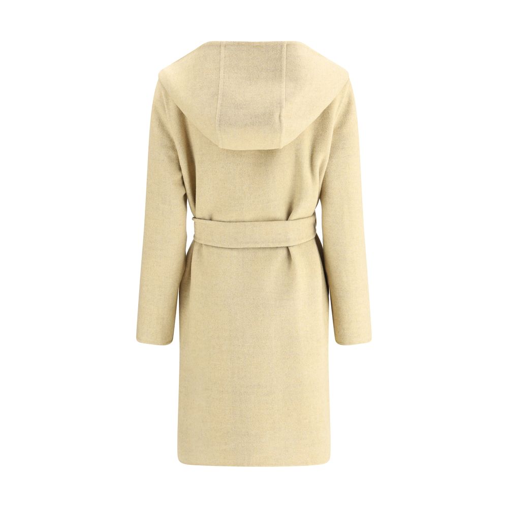 Manteau-robe en laine réversible