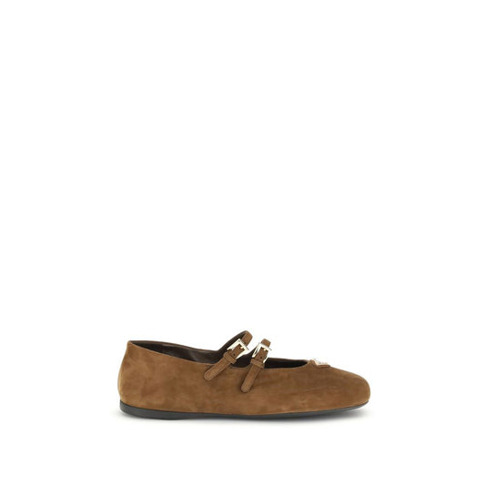 Prada Wildleder-Ballerinas