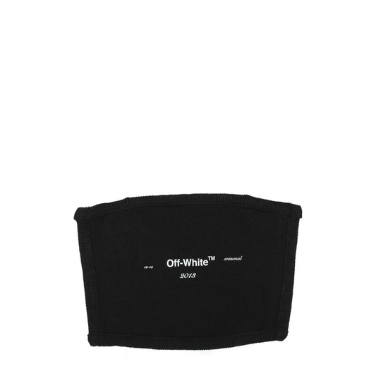 Off-White schwarze Baumwoll-Gesichtsmasken