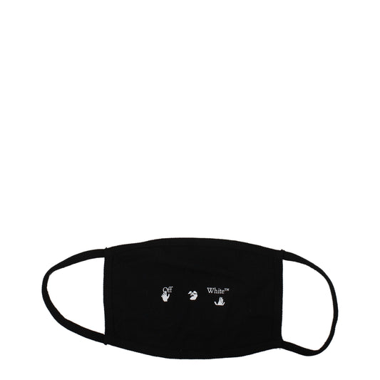 Off-White schwarze Baumwoll-Gesichtsmasken
