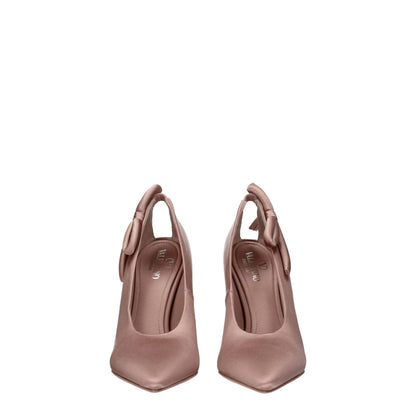 Valentino Garavani – Pumps aus rosa Satin mit hohem Absatz