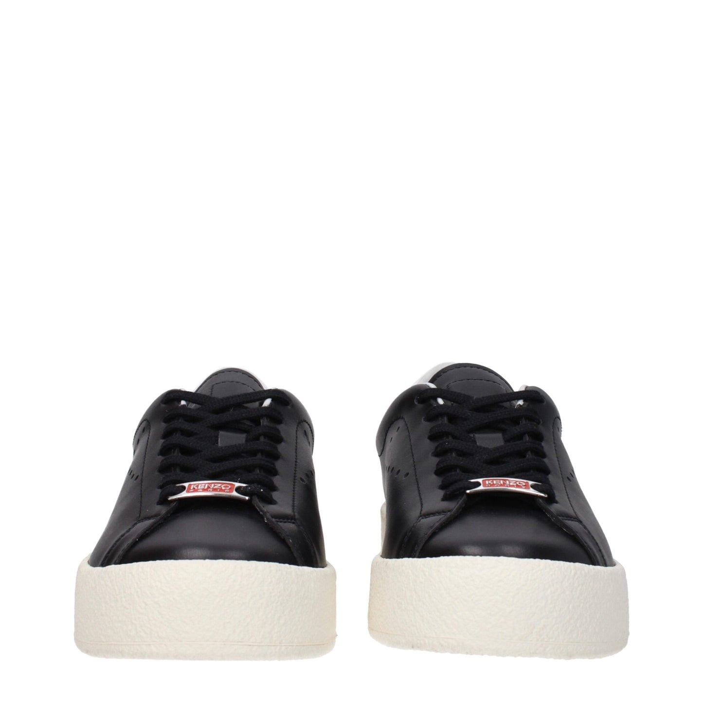 Kenzo Schwarze Leder Low-Tops