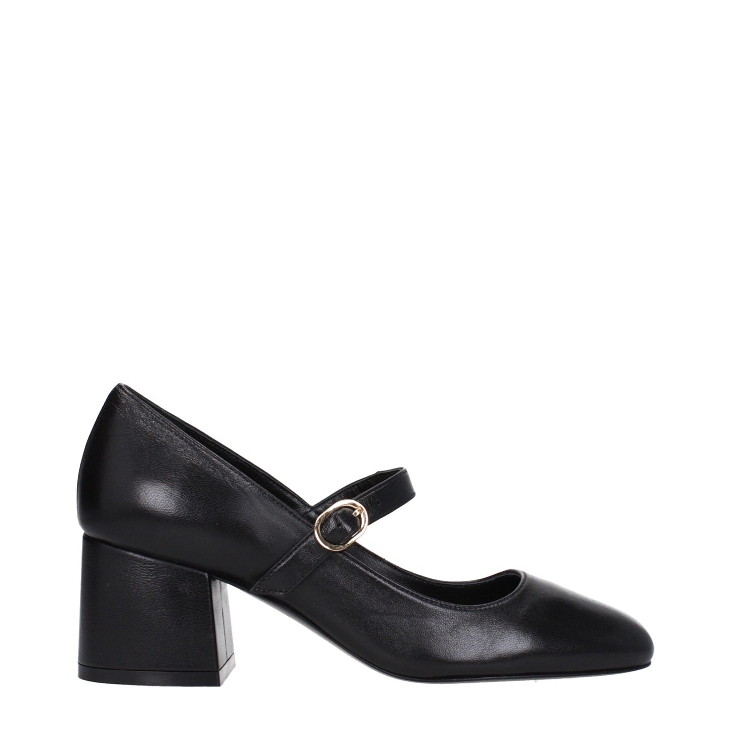 Stuart Weitzman – Schwarze Pumps aus Leder mit mittelhohem Absatz