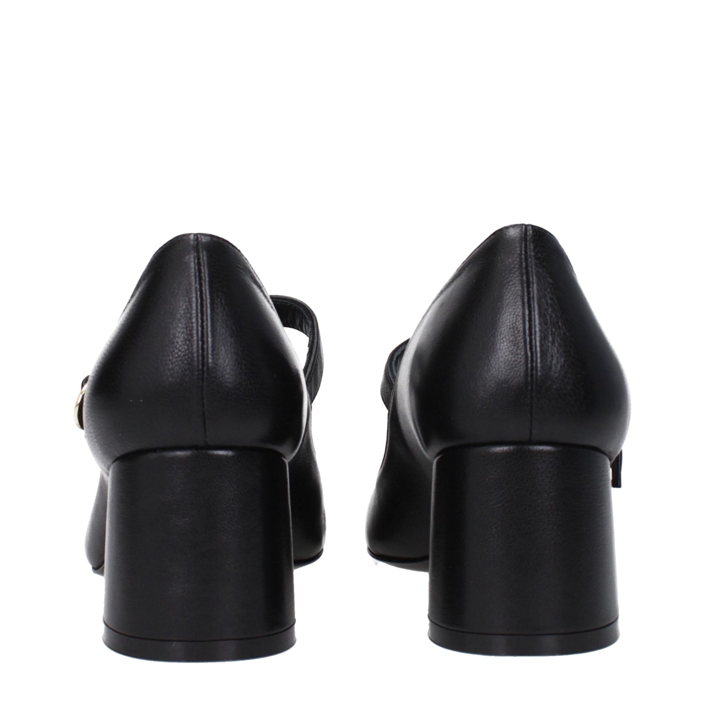 Stuart Weitzman – Schwarze Pumps aus Leder mit mittelhohem Absatz