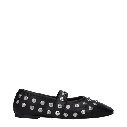 Ballerines en cuir noir Stella McCartney