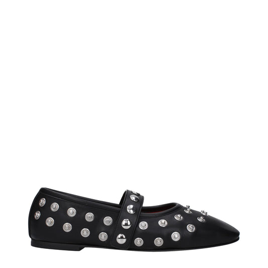 Ballerines en cuir noir Stella McCartney