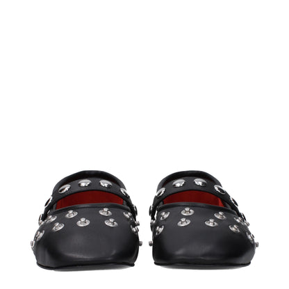 Ballerines en cuir noir Stella McCartney