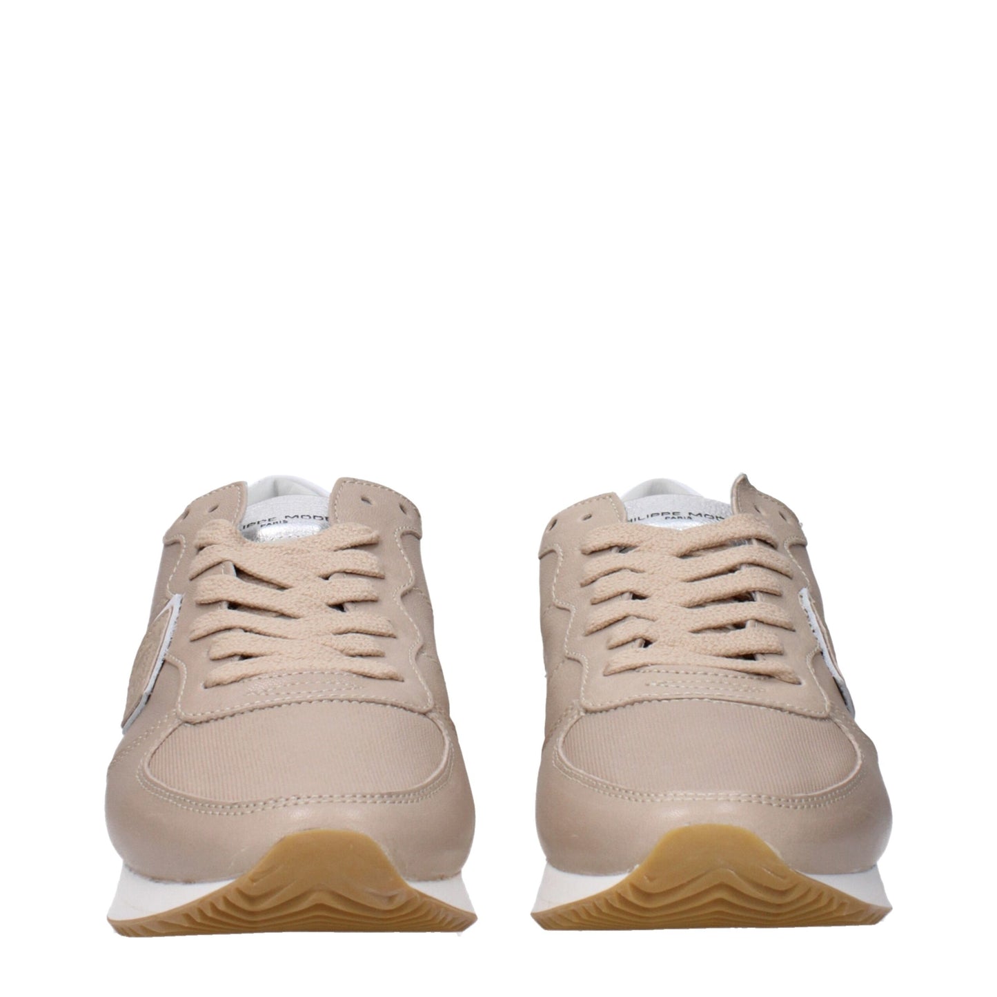 Philippe Model Beige Leder Low-Tops