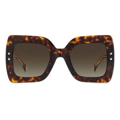 Lunettes de soleil Carolina Herrera en acétate marron