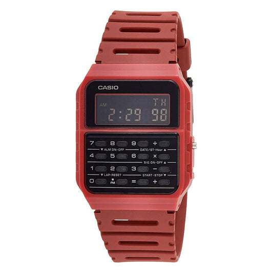 Montre Casio en résine rouge