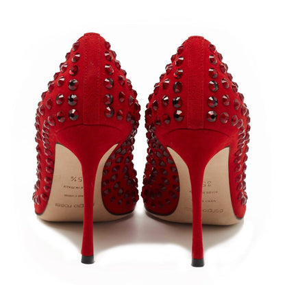 Sergio Rossi – Pumps aus rotem Kalbsleder