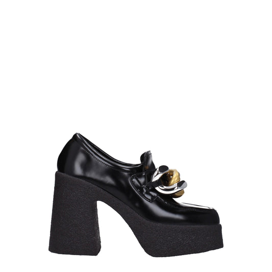 Stella McCartney – Plateau-Loafer aus schwarzem Leder