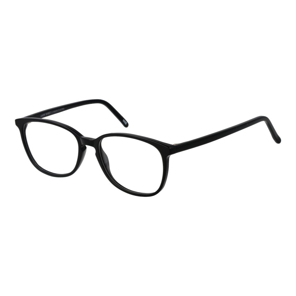 Montures de lunettes de vue unicolores noires pour homme et femme de Andy Wolf