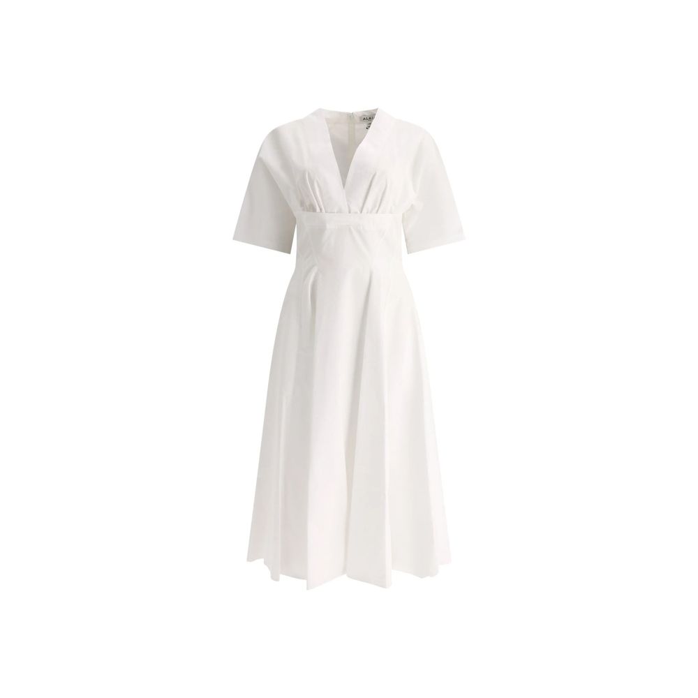 Alaïa Midikleid aus Baumwolle