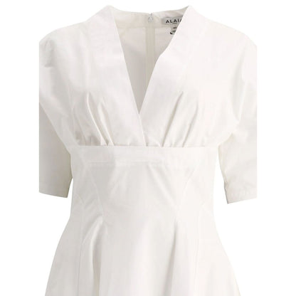Alaïa Midikleid aus Baumwolle