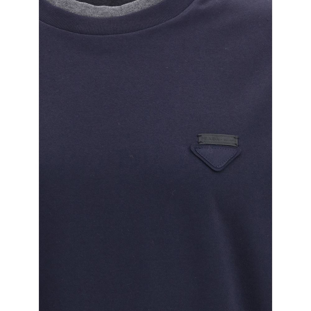 Prada Doppellagiges T-Shirt