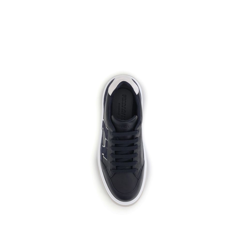 Baskets en cuir Ferragamo Gancini