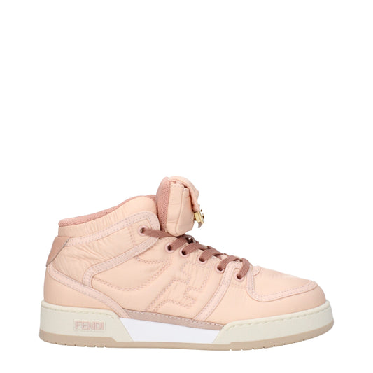 Fendi – Hohe Sneakers aus rosa Nylon