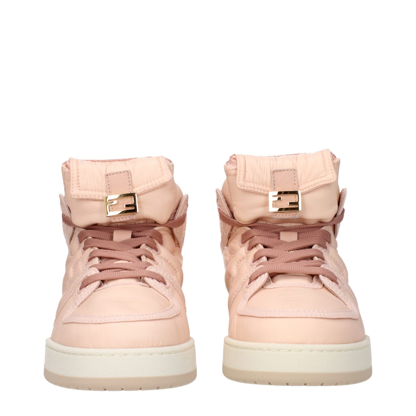 Fendi – Hohe Sneakers aus rosa Nylon
