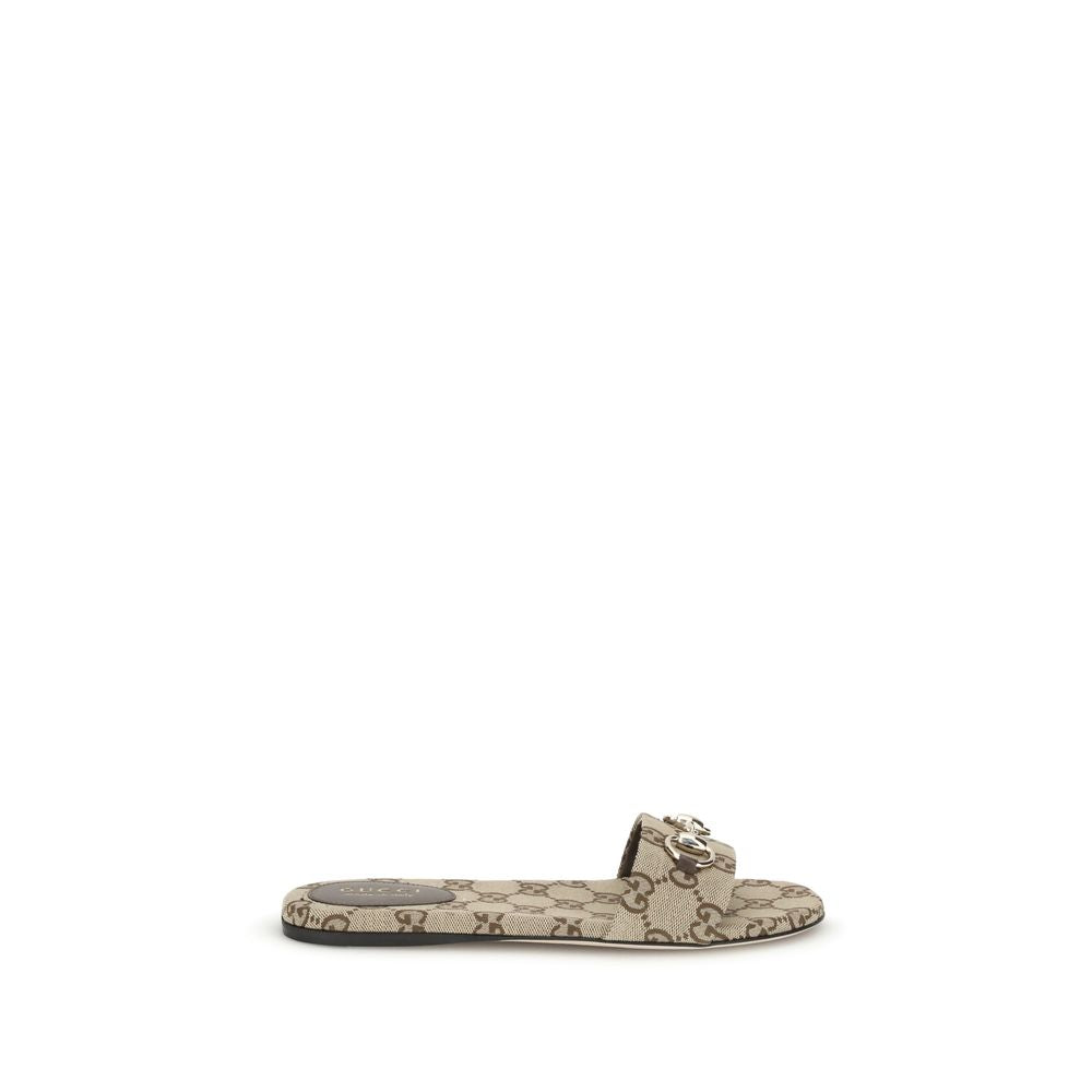 Hausschuhe aus GG-Canvas von Gucci