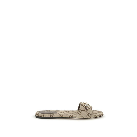 Hausschuhe aus GG-Canvas von Gucci