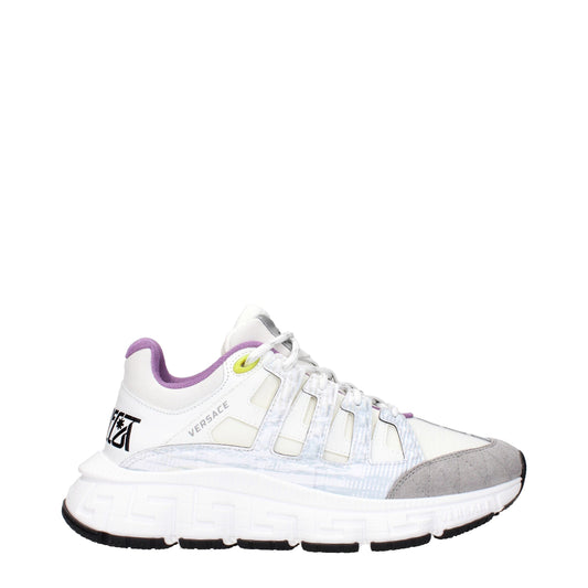 Versace Beige Stoff Sportschuhe