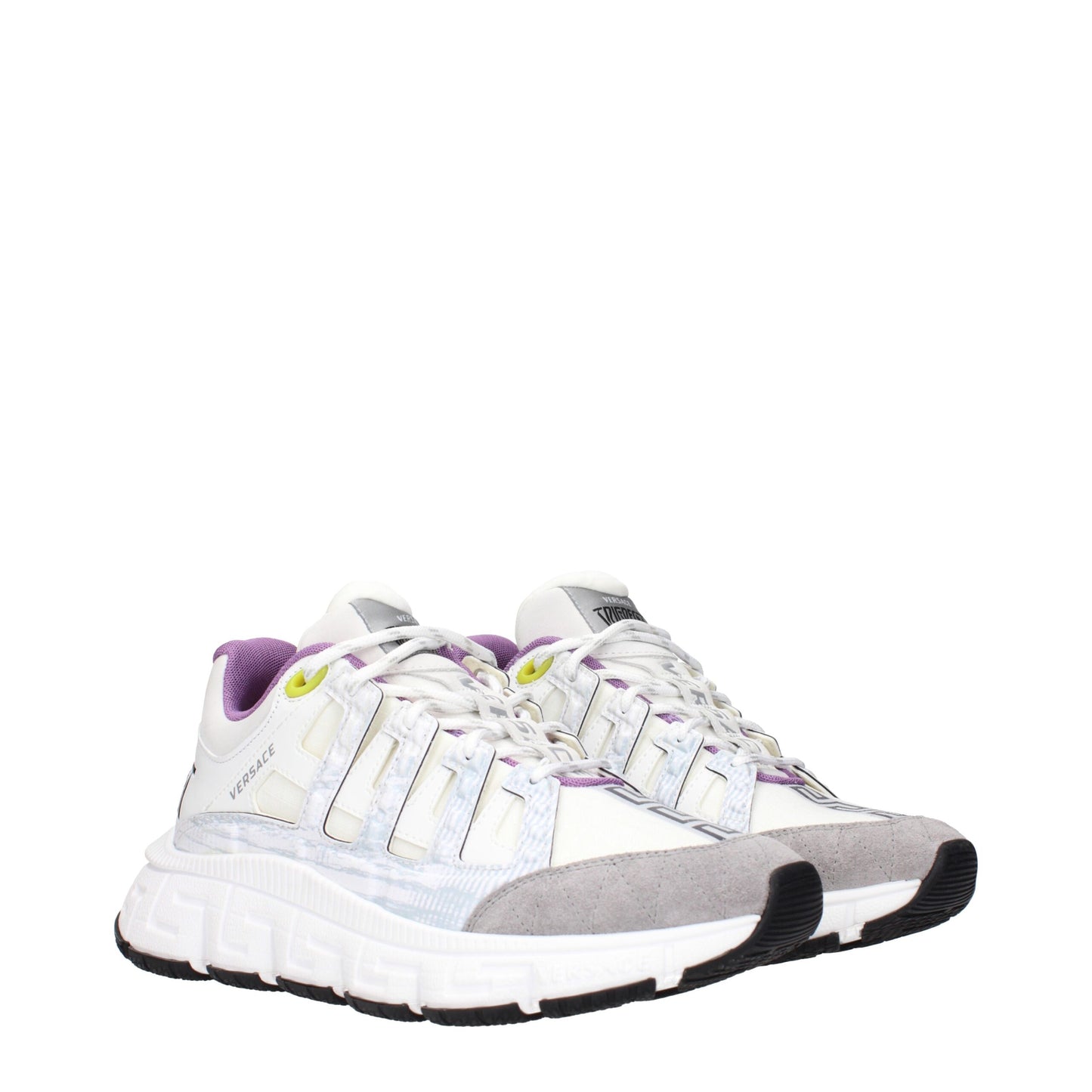 Versace Beige Stoff Sportschuhe