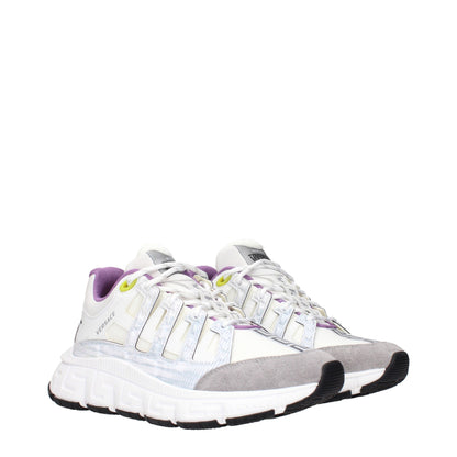 Versace Beige Stoff Sportschuhe