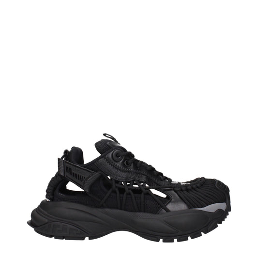 Versace – Schwarze Sport-Sneaker aus Leder