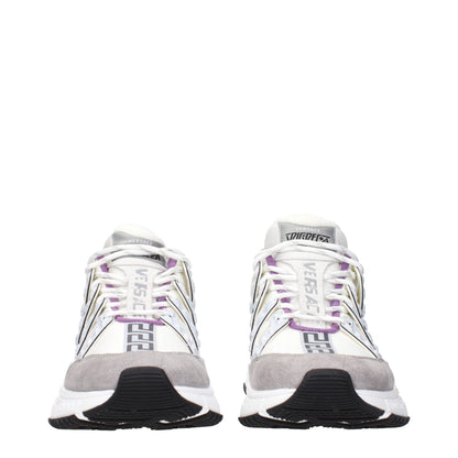 Versace Beige Stoff Sportschuhe
