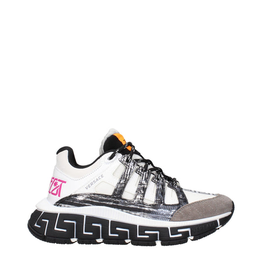 Versace Beige Stoff Sportschuhe