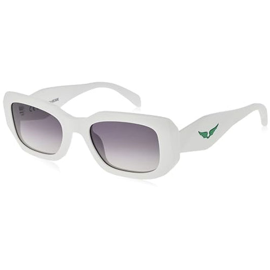 Lunettes de soleil en acétate blanc Zadig &amp; Voltaire