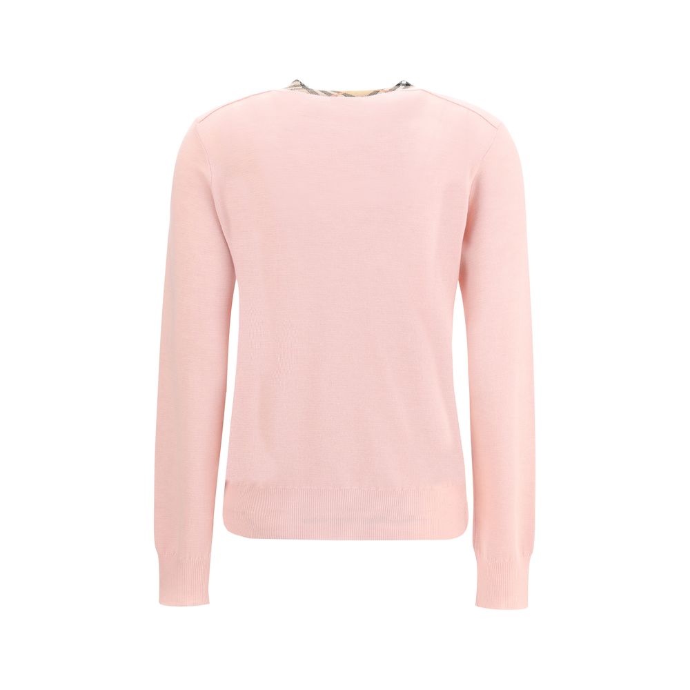 Cardigan en laine à col en V
