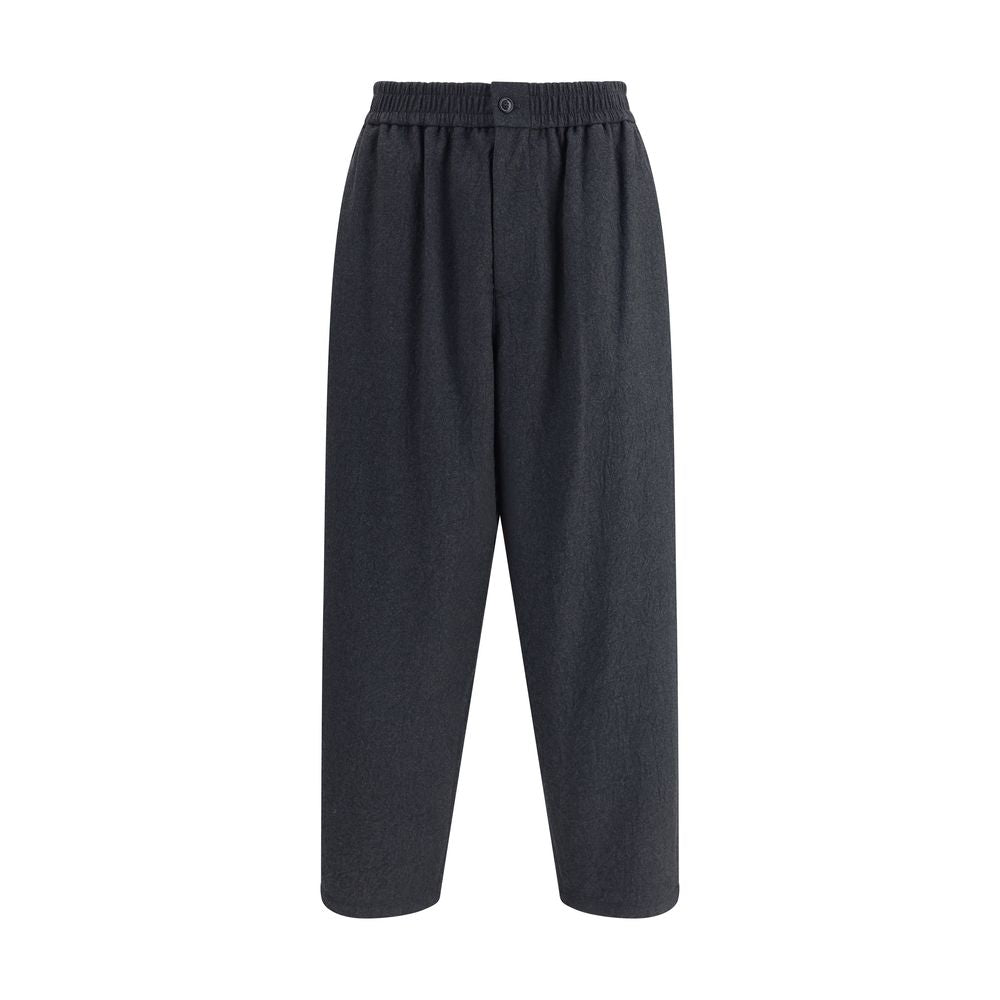 Pantalon en flanelle de laine vierge Giorgio Armani