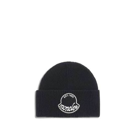 قبعة تريكو Moncler ذات شعار العلامة التجارية