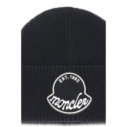 قبعة تريكو Moncler ذات شعار العلامة التجارية