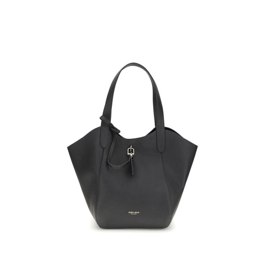 Sac à bandoulière moyen en daim Giorgio Armani