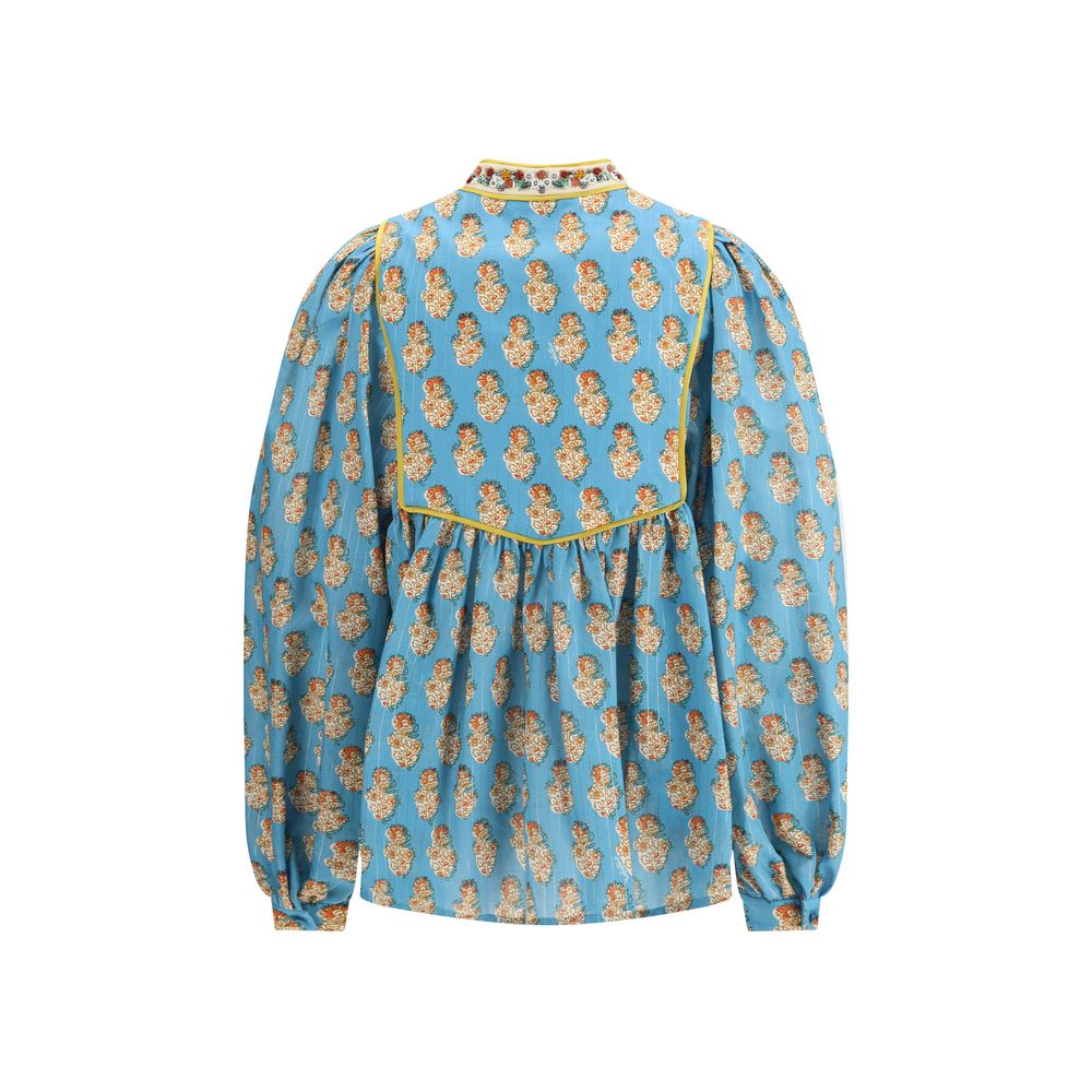 Valentino Bluse mit Petales D'Amour-Print