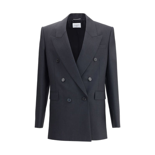 Saint Laurent Zweireihiger Blazer aus Wolle