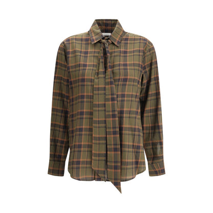 Saint Laurent Cassandre kariertes Lavallière-Hemd