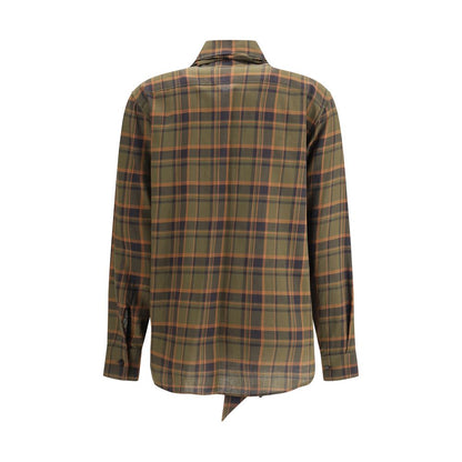 Saint Laurent Cassandre kariertes Lavallière-Hemd
