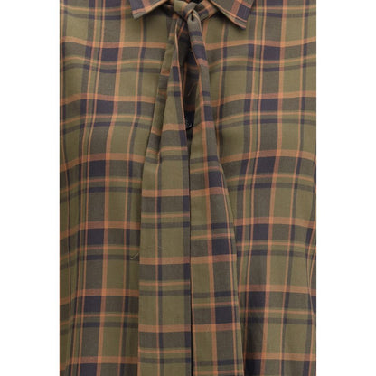 Saint Laurent Cassandre kariertes Lavallière-Hemd