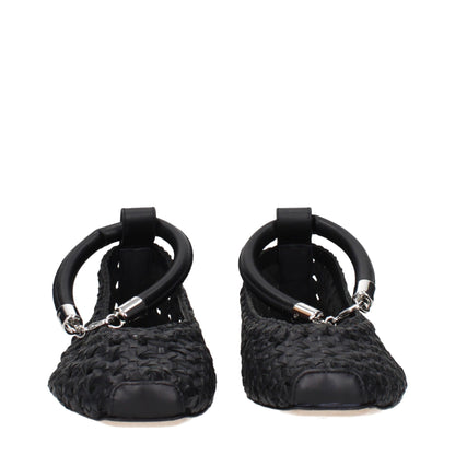 Max Mara – Schwarze Ballerinas aus Leder