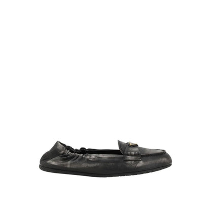 Mocassins en cuir effet vintage Prada